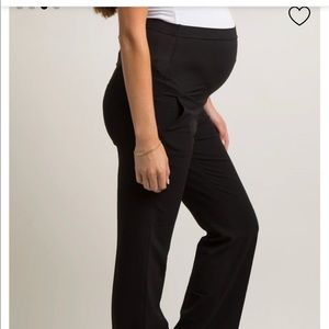 Pink Blush Straight Leg Maternity Dress Pants